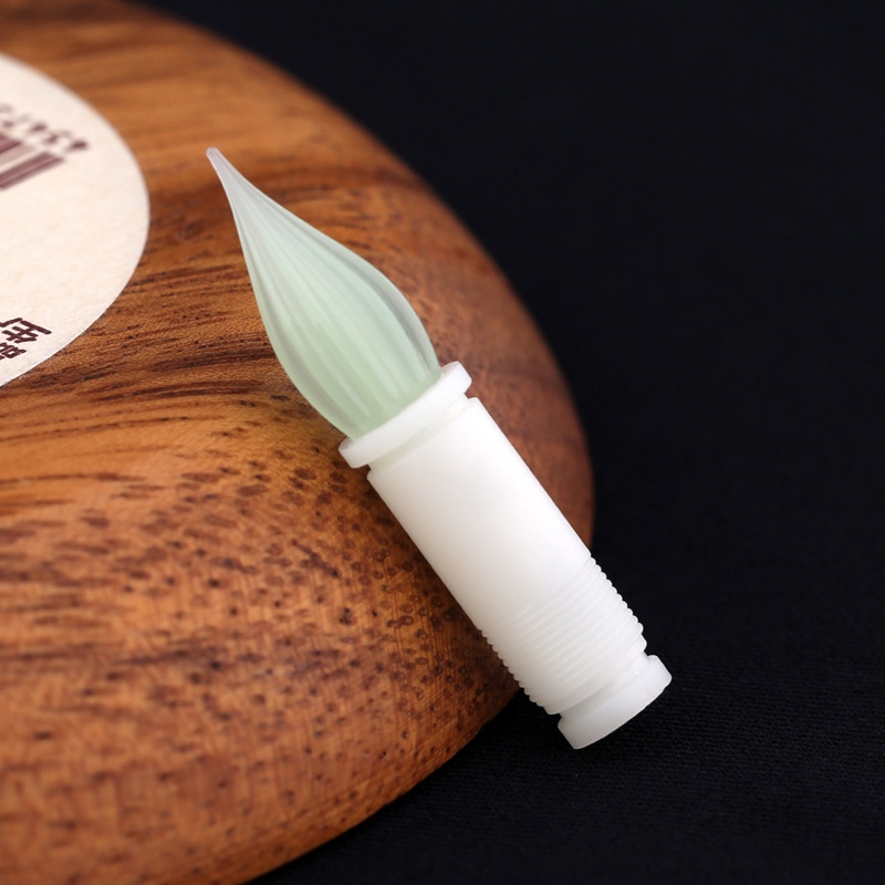 MAJOHN No.1 Punta de vidrio Punta de pluma de inmersión transparente de color Juego de puntas de bolígrafo universal (compatible con M2C3V1 Maru Color N12): Beige