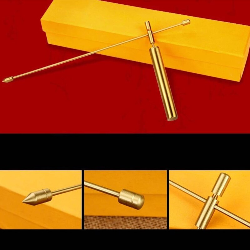 1 paire Baguettes Fines Fabriqués Baguettes Divinatoires pour Recherche de Trésors, L'eau L'huile De Charbon Recherche 51BD