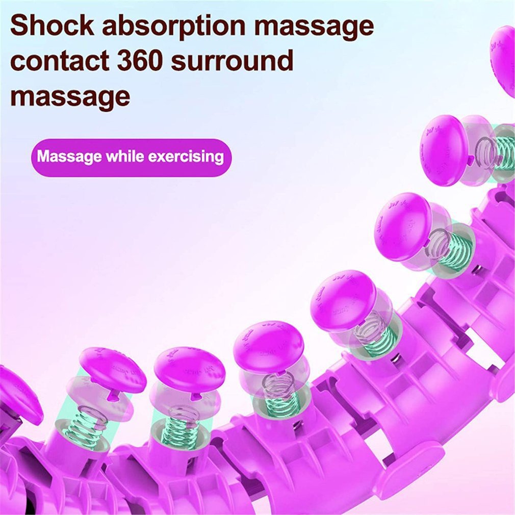 Intelligenter fitness-rollring mit 24 abnehmbaren teilen für erwachsene und kinder mit 360 massagegraden