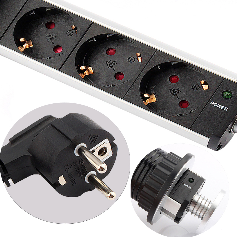 220v 3 Socket Retractable Wall Power Socket Universal Wall Outlet Eu Plug Electric Wall Charger Outlet Socket Prise Electrique