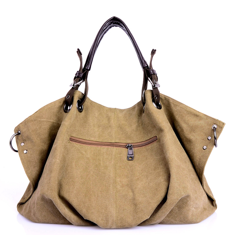 Vrouwen Canvas Messenger Bags Vrouwelijke Crossbody Tassen Solid Schoudertas Casual Vrouwelijke Handtas Grote Capaciteit Tote