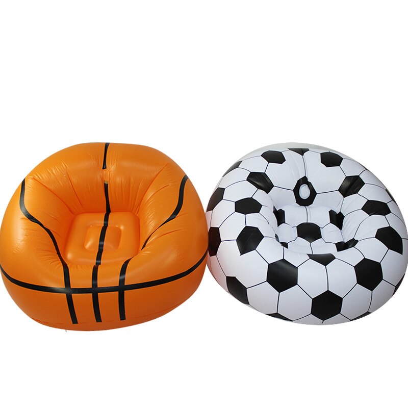 Opblaasbare Grappige Indoor Artic Party Stoel Luie Sofa Vouwen Basketbal Voetbal Stijl Sofa Leisure Ontspannen Kinderen Spelen