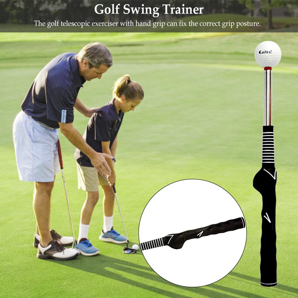 Golf Swing Trainer Durable Ergonomic Telescopic Rhythm Training Artifact Exerciser Practice Swing Stick