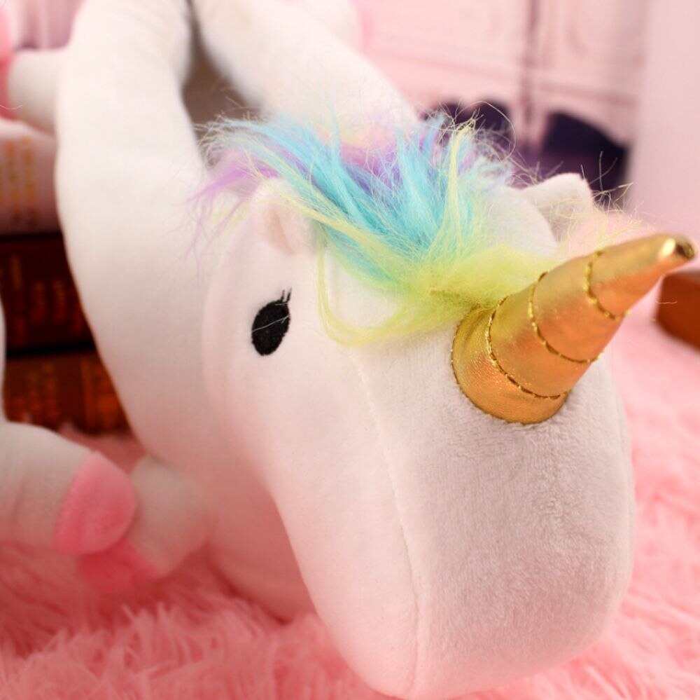 leuchtend LED einhorn Slipper schuhe drinnen Karikatur wurm für Winter