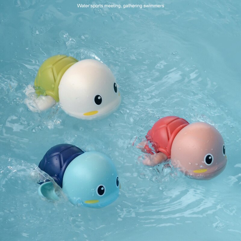 Baby Bath Toys Clockwork Dabbling Children Toys Cartoon Swim Duck Kids Shower Water Toy For Bathroom Bathtub Beach Swimming Pool