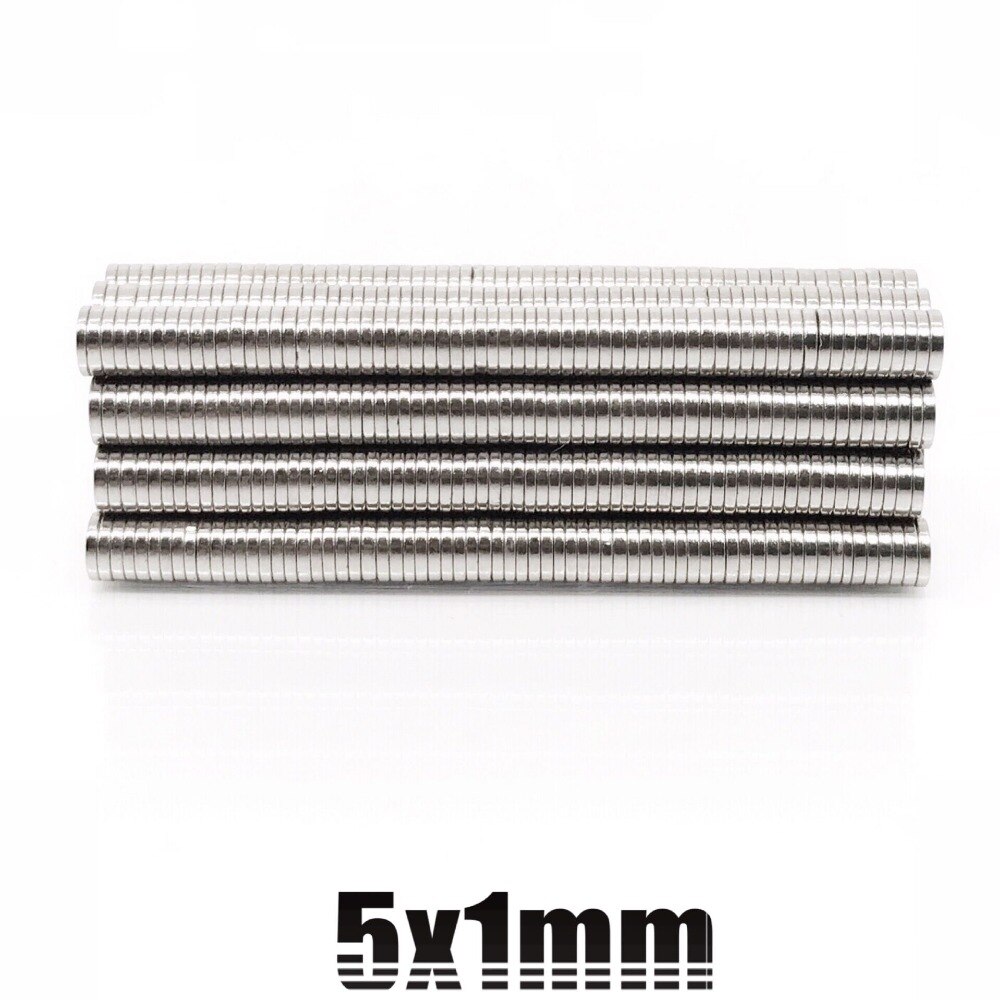 50/100/200pcs Disk magnet 5x1 mm N35 Strong Disc NdFeB Rare Earth Magnet 5*1 mm Neodymium Magnets 5mm x 1mm