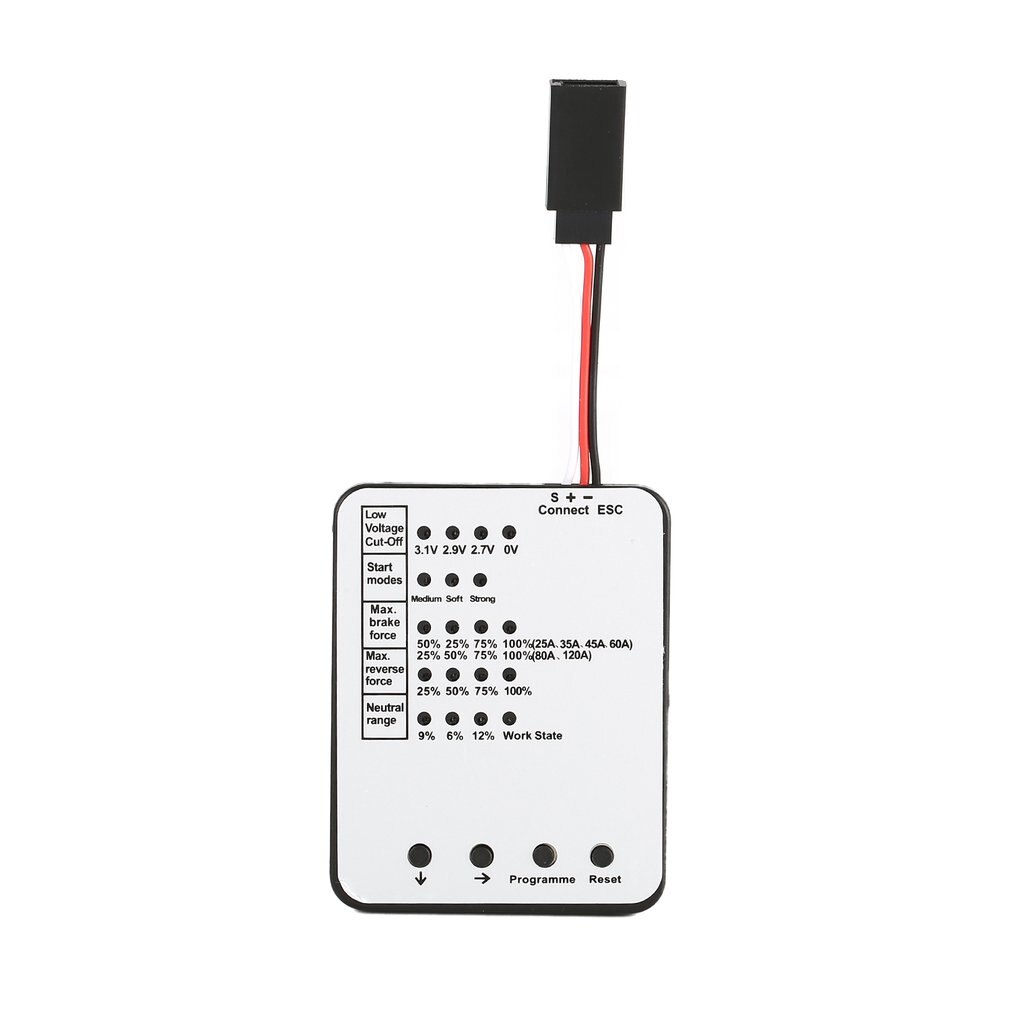 Programming Card Automotive LED Programming Card For RC Car ESC Electronic Speed Controller Remote Control Accessory