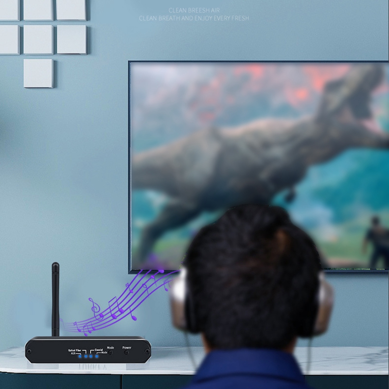 Bluetooth 5.0 Transmitter Receiver Adapter with APTX HD True HiFi Long Distance Bluetooth Wireless Music o Adapter