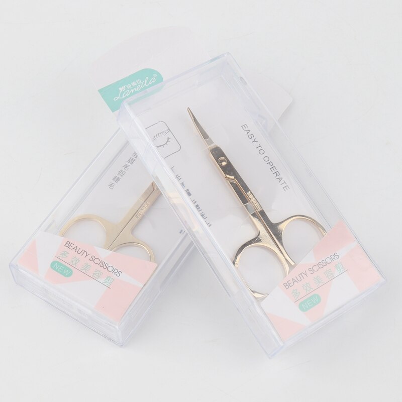 1pc Curved Head Eyebrow Scissors Makeup Trimmer Facial Hair Remover Manicure Scissors Nail Cuticle Tool Makeup Tool
