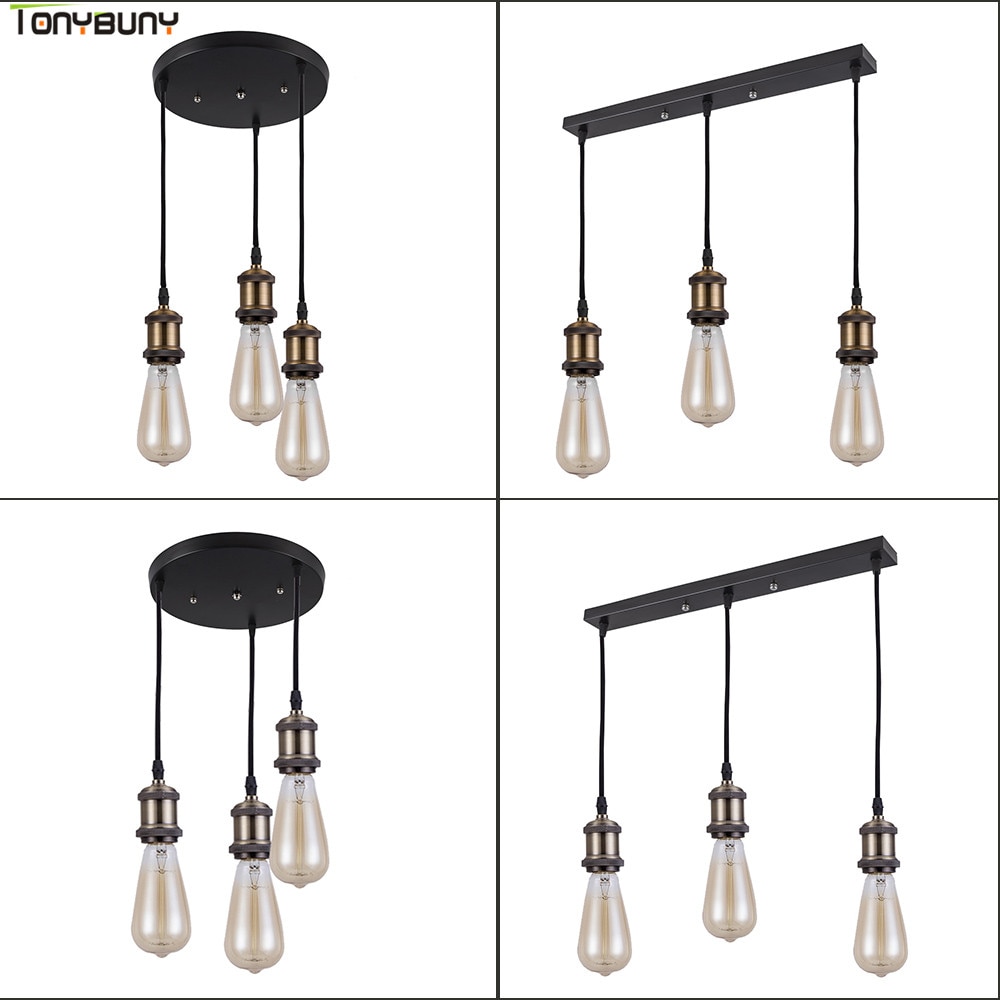 E27 Socket Aluminum Light Lamp Holder E26 Screw Bulb base Vintage Pendant lights Industrial Retro Fittings lamp holder Fixture