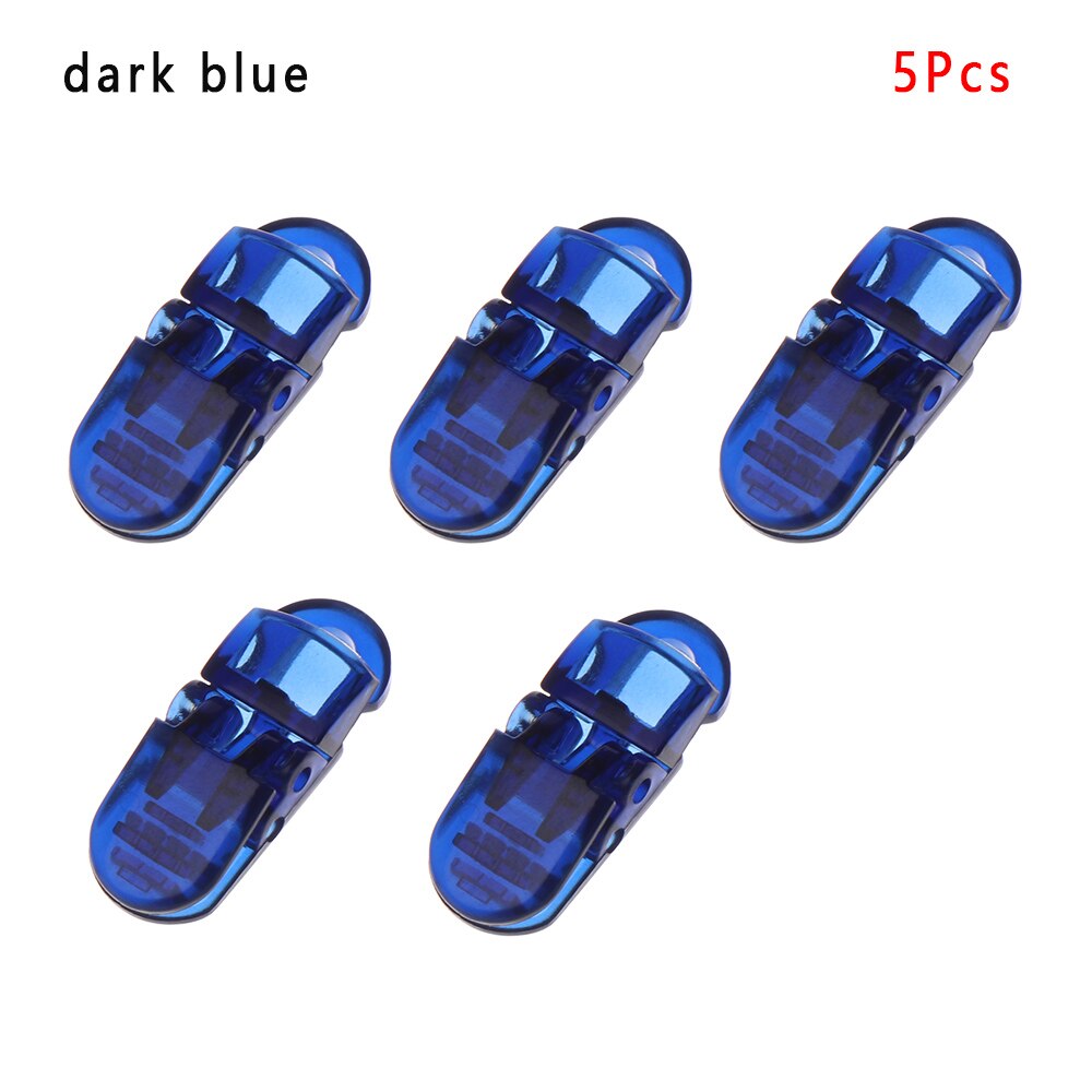 5 pièces durables Point perceuse pince accessoires ferme masques en plastique boucles de corde masques réglables stabilisateur Clips auvent pince bâche: Dark Blue