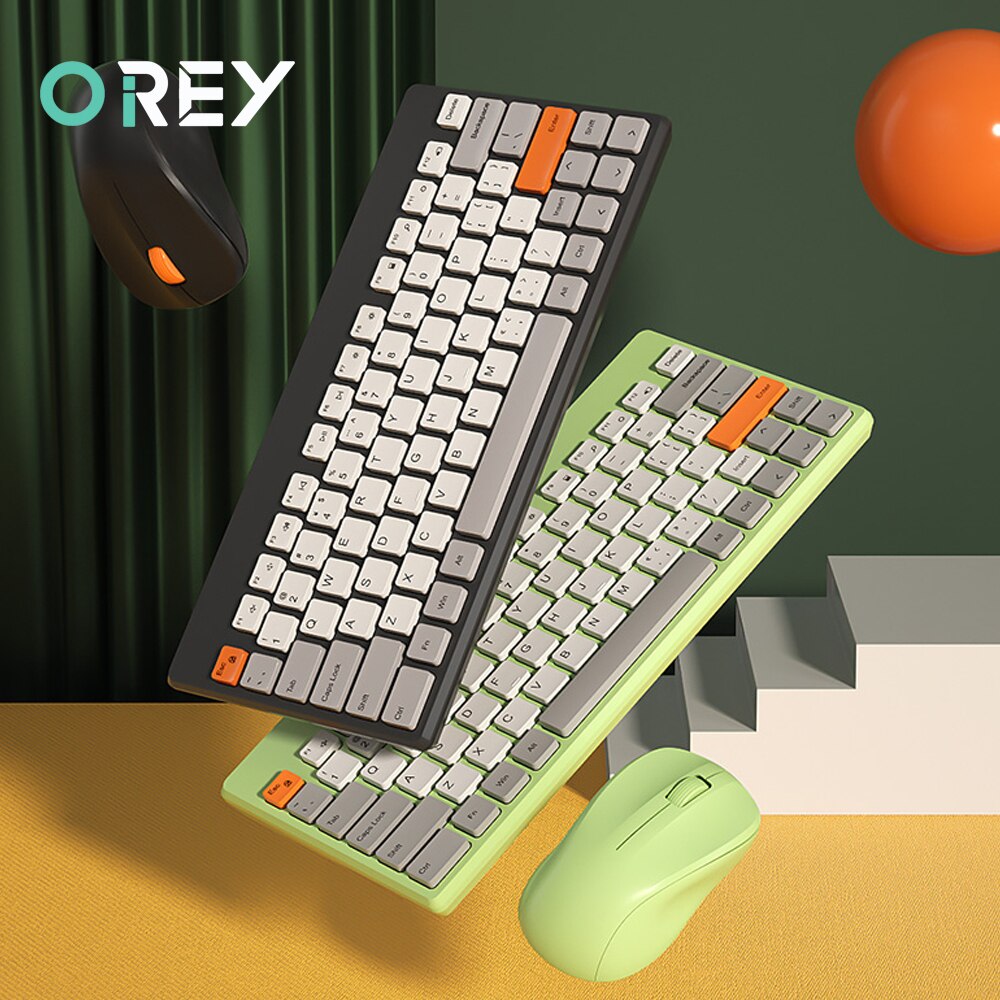 Slient Wireless Keyboard Mouse Combo Ergonomic Portable Gaming Keyboard Mouse Set For Macbook Laptop PC Gamer Computer Keyboard