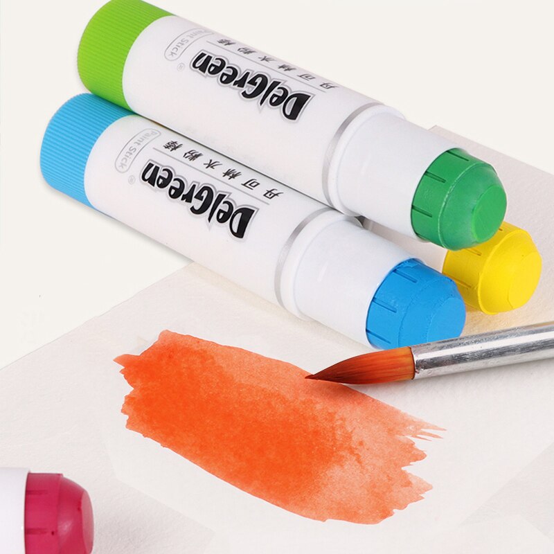 Delgreen pehmeät kiinteät guasivärimaalit/pastellit/väriliidut perus/macaron 12/18 väriä taiteilijalaatuiset vesiliukoiset väriliidut graffiti