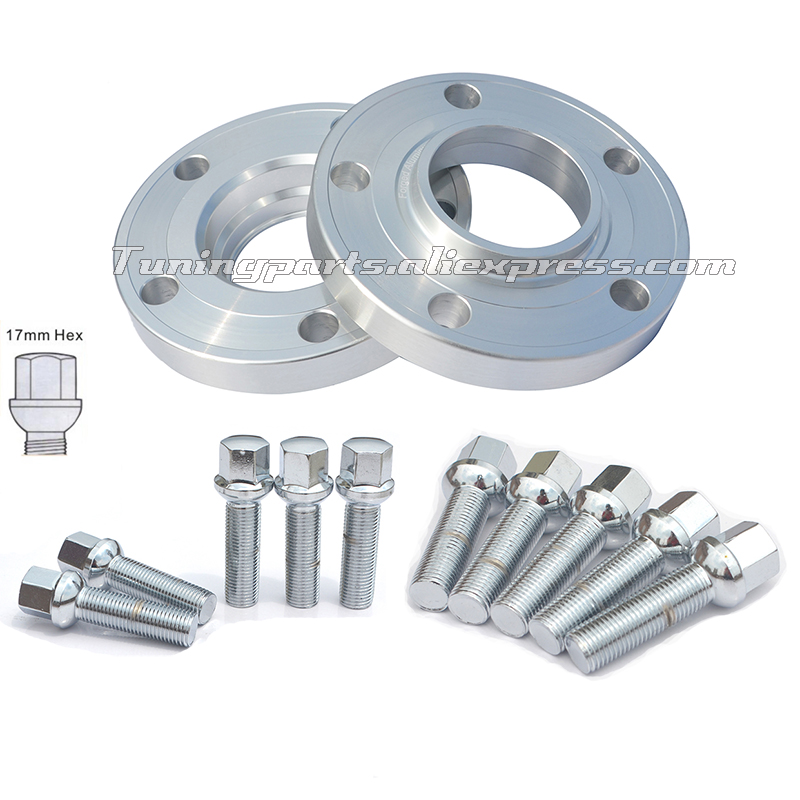 2 st 20mm Hubcentric Spoorverbreders Kit 5x120 W/Bouten E36 E46 E60 E61 E62 E90 E91