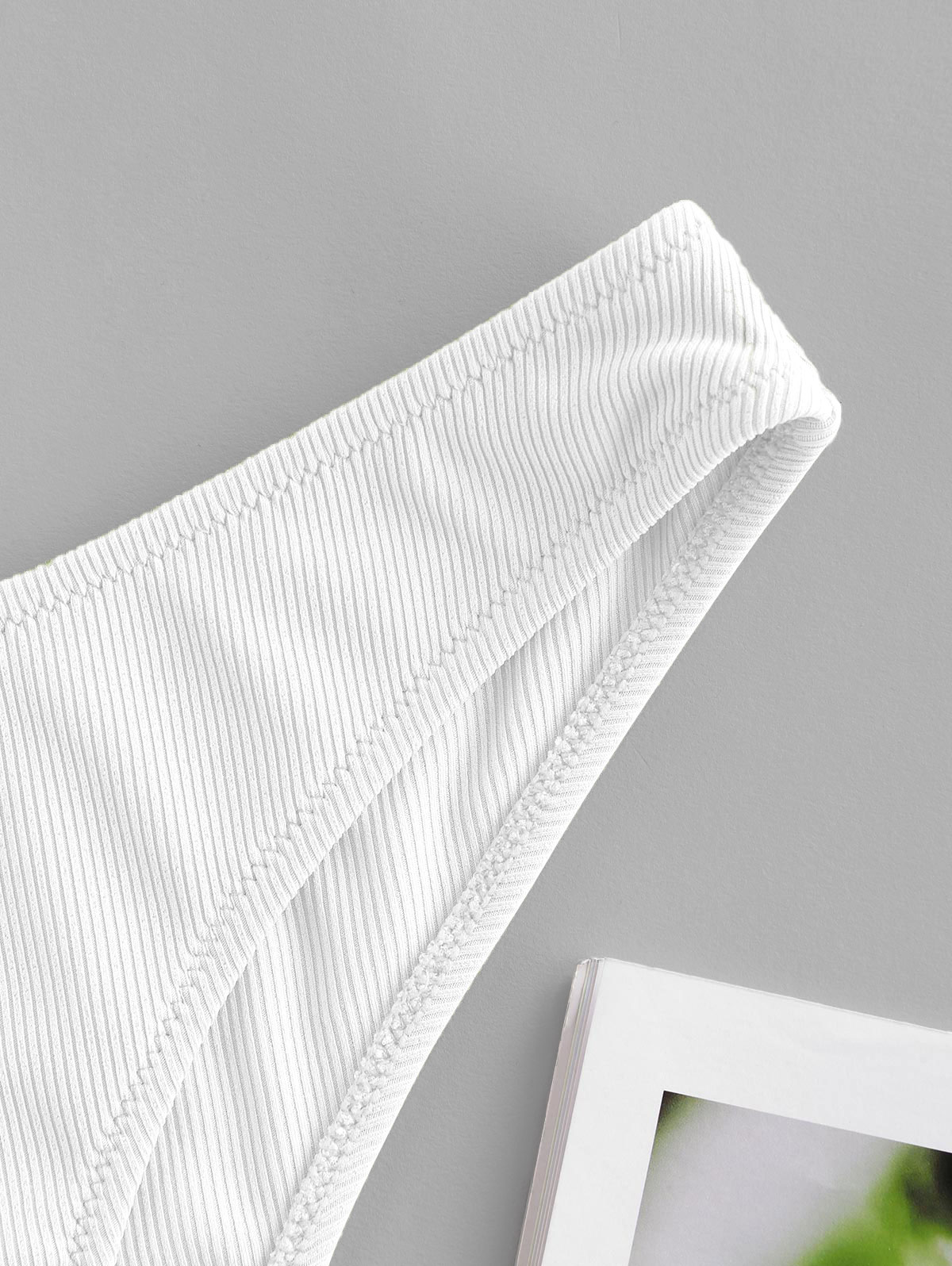 ZAFUL – maillot de bain brésilien pour femmes, culotte de plage, Sexy, rainuré, taille basse, couleur unie, pour l&#39;été