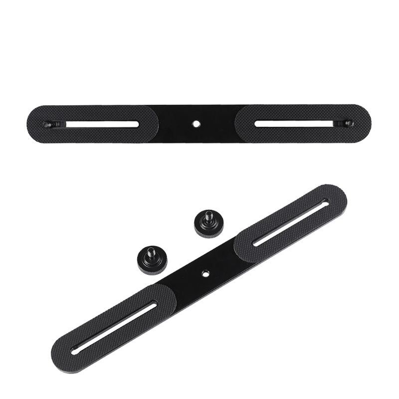 Soporte tipo rótula para Flash Dual Universal, con 2 tornillos adaptadores de 1/4 pulgadas para trípode de estudio, soporte de luz, cámara Digital SLR con tornillo de 1/4 pulgadas