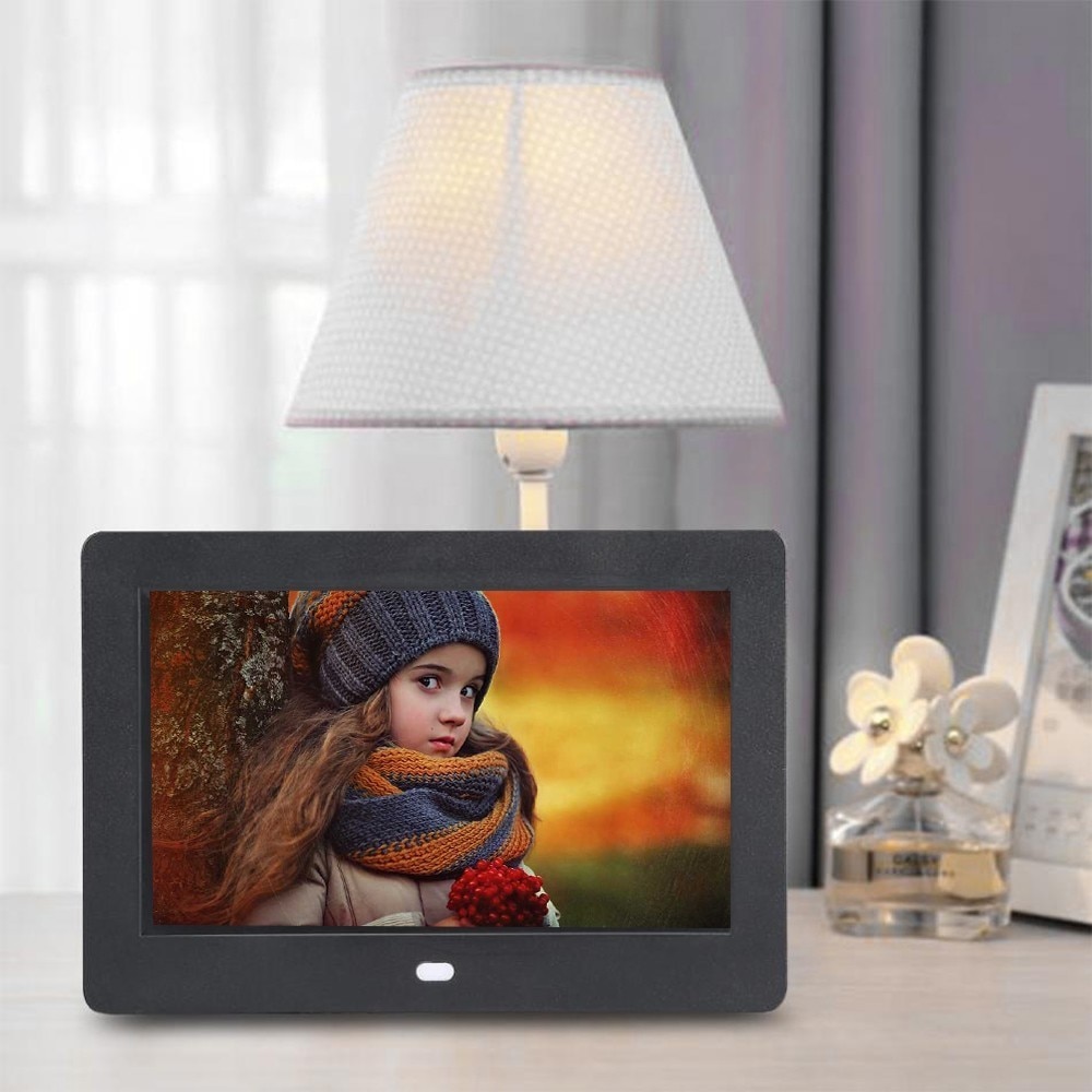 7 Inch Digital Photo Frame LED Backlight Electronic Album Picture Music Video Full Function Good For Friends & Family