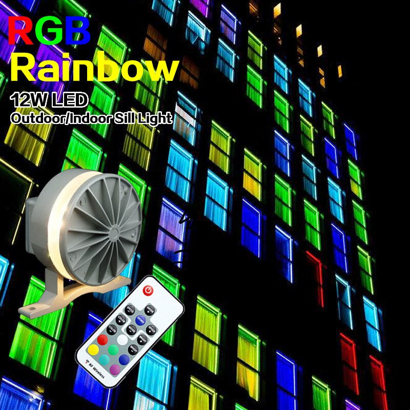 RGB LED sill light landscape hotel building door Decorative lights 220V RF Remote control KTV outdoor lighting