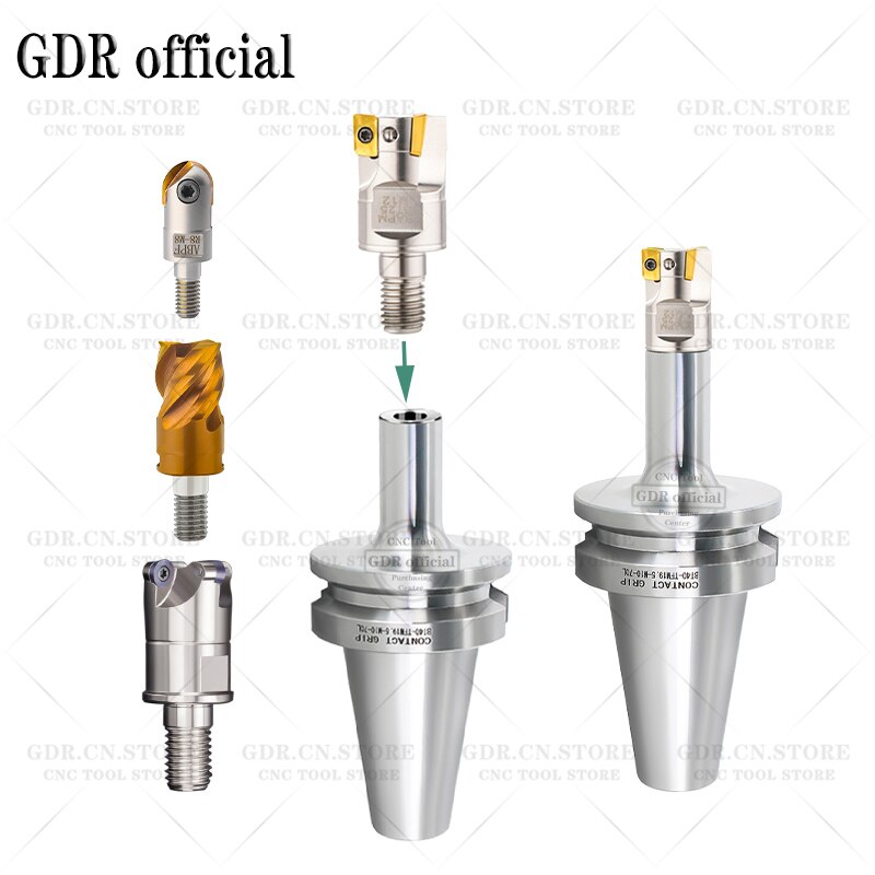 Thread tool holder BT30 BT40 BT50 Tool Holder M6 M8 M10 M12 M16 thread cutter head thread holder Locking teeth Tool holder