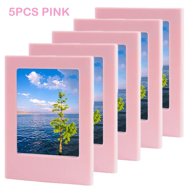 Nowe magnetyczne ramki na zdjęcia do lodówki 3-calowa kolorowa ramka na zdjęcia Magnesy Album do Fujifilm Instax Mini Film Papers: MULTI