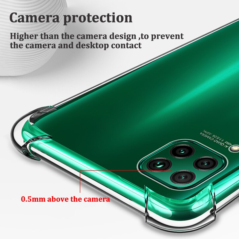 Shockproof Case Voor Huawei P40 Lite P30 P20 Pro P Smart Z Clear Silicone Soft Cover Voor Huawei p30 Lite P40 Pro Case