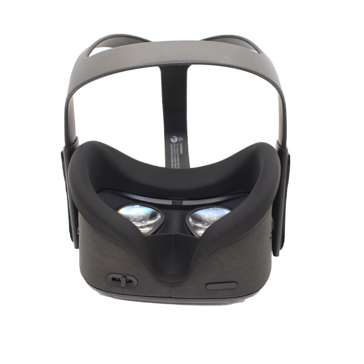 Coussinets en silicone légers et lavables anti-transpiration pour casques Oculus Quest1 VR: Black