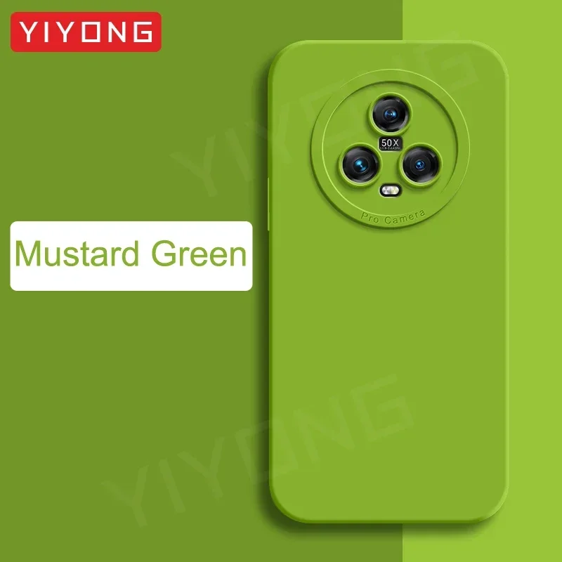 Magic5 Pro Case YIYONG Silky Soft Liquid Silicone Cover For Huawei Honor Magic 5 Lite 6 Pro 5G Magic6 Shockproof Phone Cases: ABS / Clear