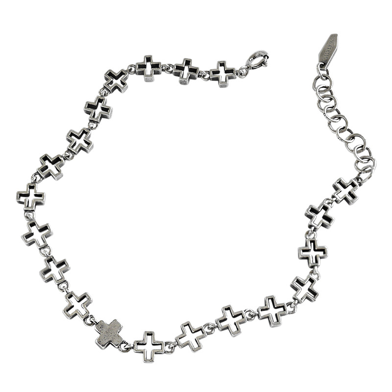 Echt 925 Sterling Zilveren Kruis Enkelband Op De Been Vrouwelijke, vintage Enkelbanden Voor Vrouwen Foot Chain Sieraden