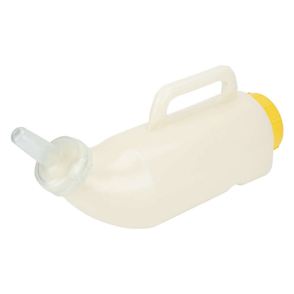 Tykkere 2l vandret type komælk fodring kalvehåndtag flaske med skrå mund kalve fodring mælk flaske