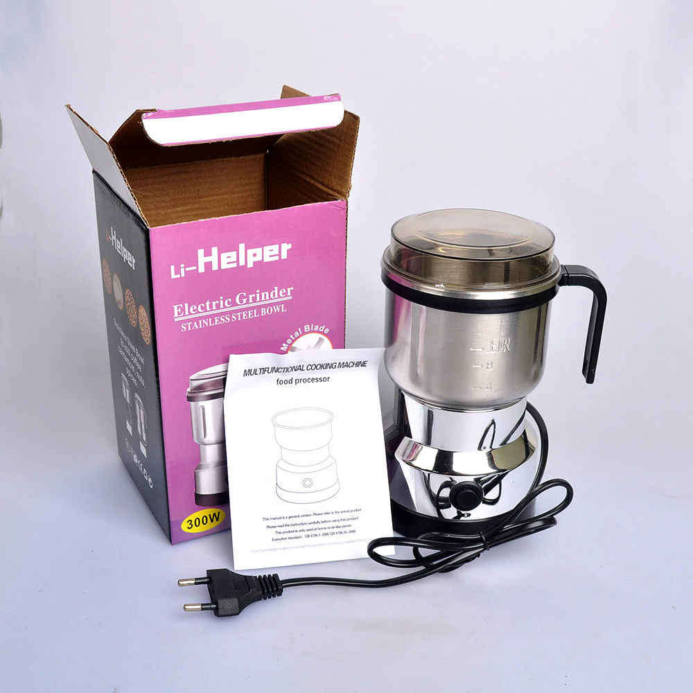 Molinillo de café eléctrico Houselin, potente molinillo de especias de 300W, molinillo doméstico para hierbas, nueces, granos: KR