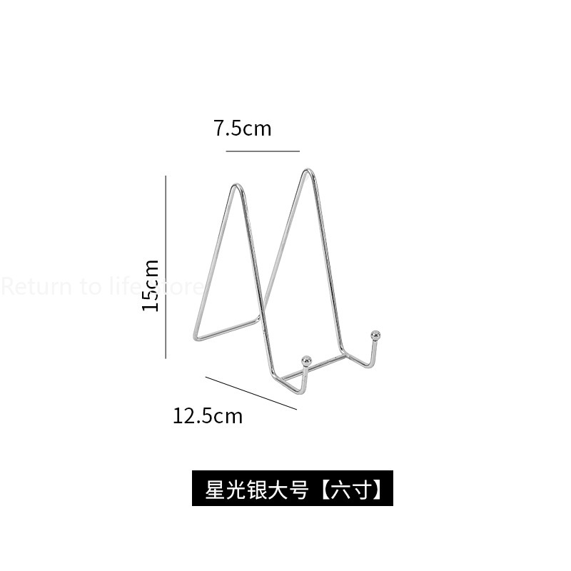 Iron Art Display Stands Opbergrek Metalen Schildersezel Stand Voor Foto Fotolijst Olieverfschilderij Plaat Boek Organisator Plankhouder: WHITE