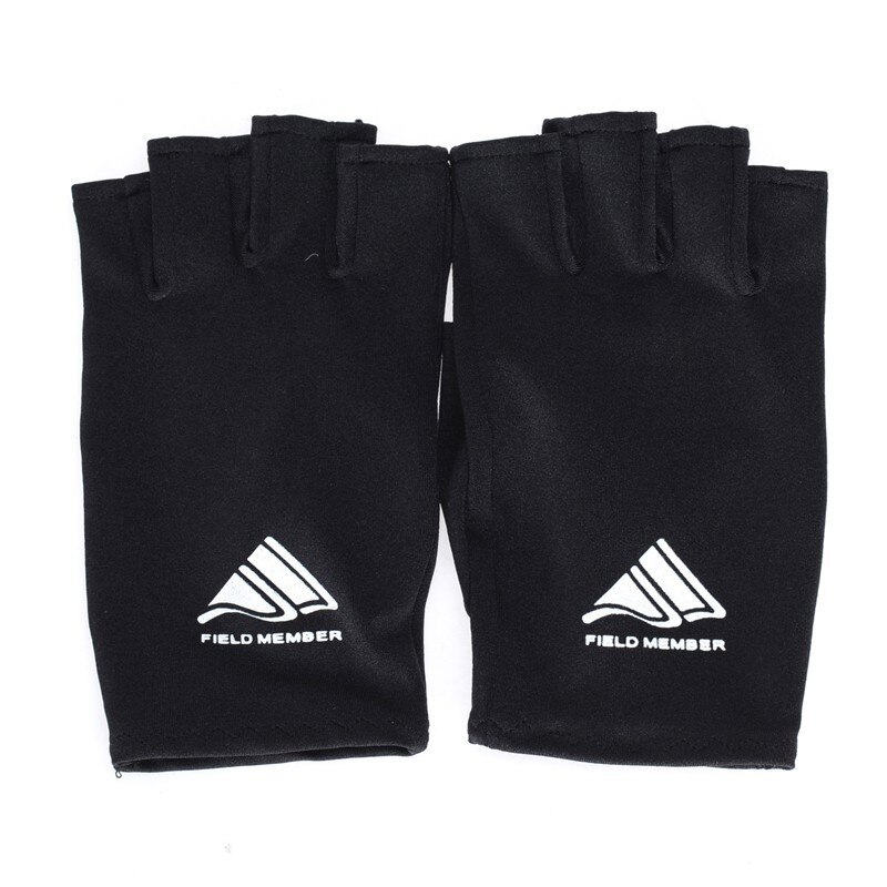 RYOB Japanese Fishing Gloves Sunscreen Gloves With Five Fingers Men's Fishing Gear One Size: Black