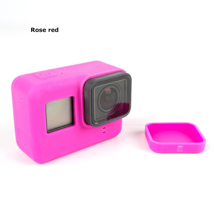 PATCHSKY Siliconen Case voor Gopro Hero 7 6 5 ) zwart Action Camera Body Case + Beschermende Lens Cap voor Go pro gopro5 gopro7