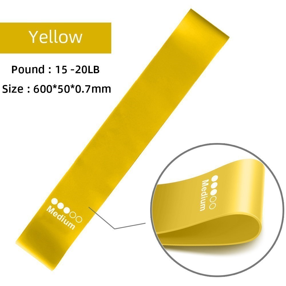 Gym Accessories Resistance Bands Yoga Bodybuilding Sport Equipment Fitness Portable Body Building Sports Entertainment: Yellow