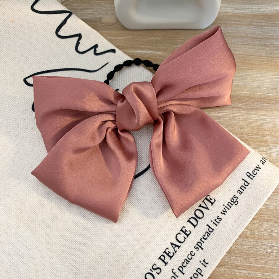 's shu xin Celebrity Style Large Bow Hair Band Lolita Red Flannel Hair Band for Tying Hair Headband South Korea Hair Accessories: Pink