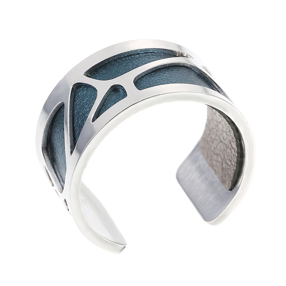 Cremo Open Resizable Rvs Ring Voor Vrouwen Verwisselbare Lederen Ring Bijoux Bagues Giet Femme Anillos: SR0024706