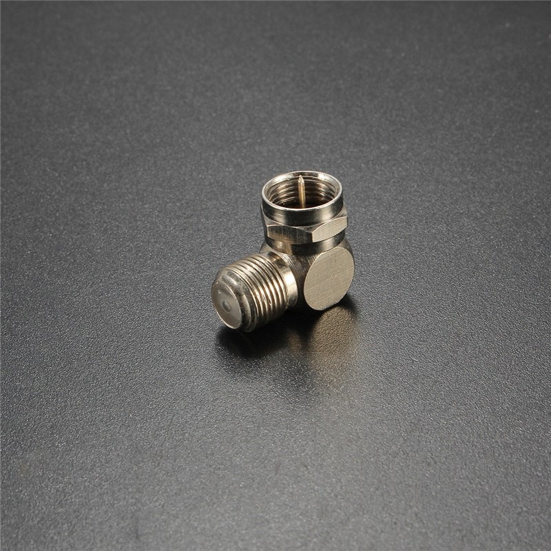 TV Antenne Kabel Stecker F-Typ Männlich zu Weiblich Rechten Winkel Adapter 90 Grad Koaxial Radio Frequenz Stecker Antenne Adapter