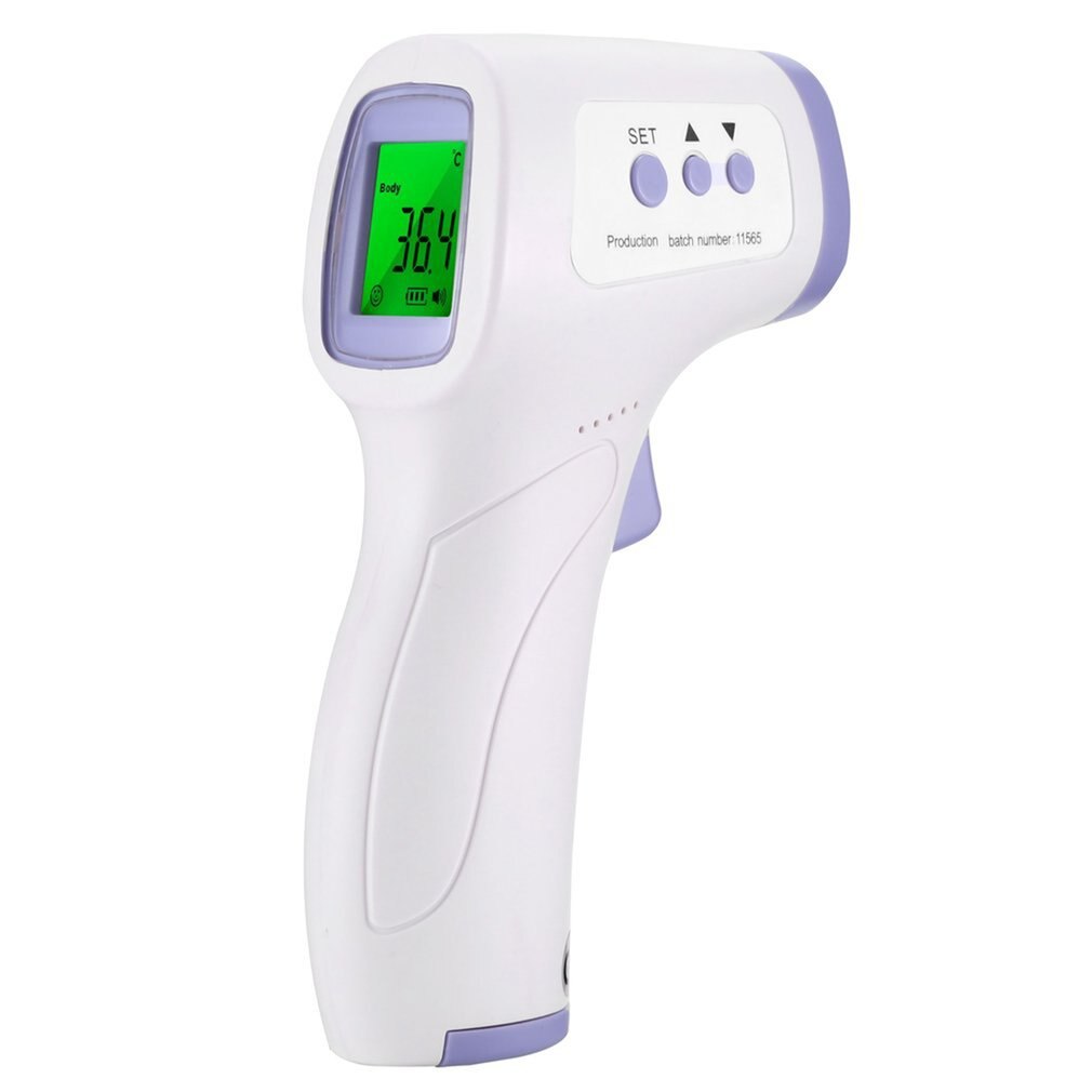 Drop shipping termômetro infravermelho sem contato digital testa termômetro + lcd backlight para adulto/crianças/bebê atacado