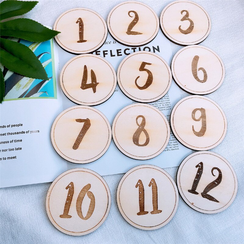 Scandinavische Stijl Houten Baby Verjaardag Gedenkteken Milestone Kaart Pasgeborenen Fotografie Props Accessoires Foto Schieten Photographyprops: Style E