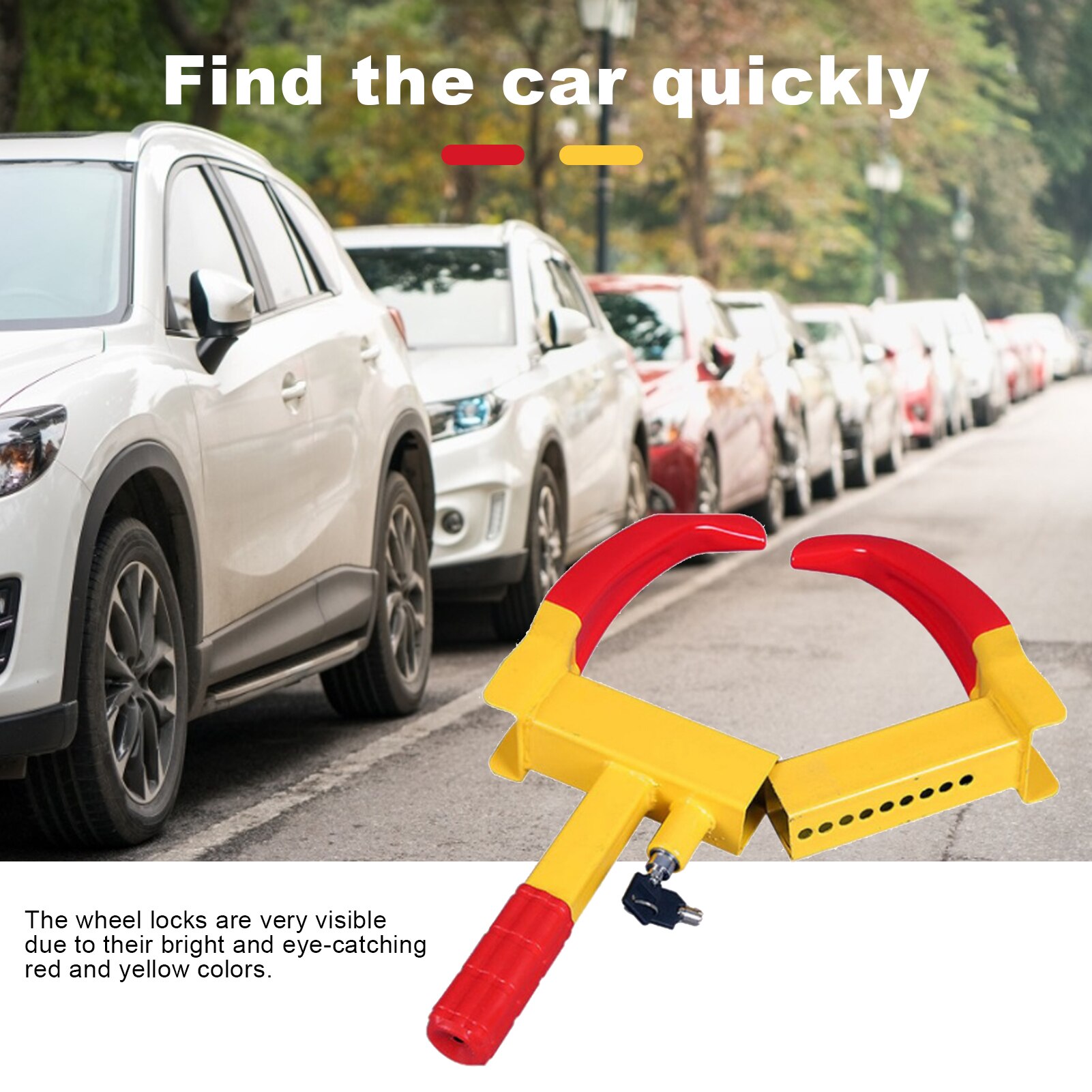 Zware Auto Wheel Lock Klem Boot Band Klauw Trailer Auto Vrachtwagen Atv Rv Golfkarretjes Automotive Boottrailers Anti diefstal Slot