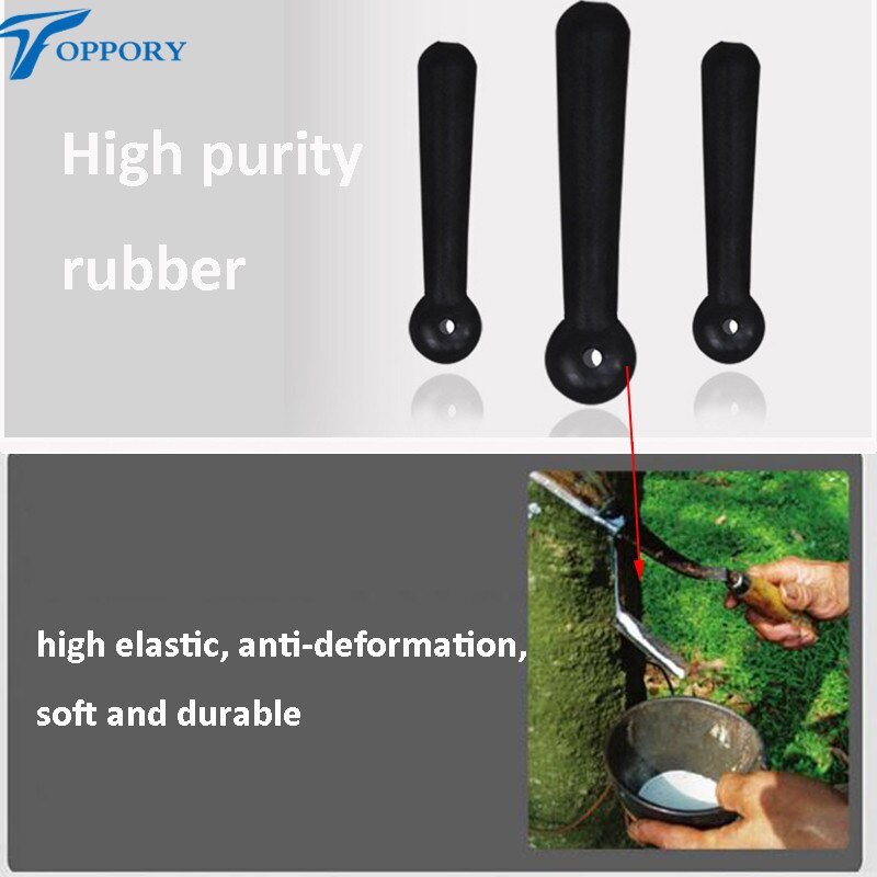 Toppory 4 Zakken/partij 4 Maten Rubber Float Connector Vissen Bobber Voet Zetel Houder Hera Herabuna Visgerei Accessoires