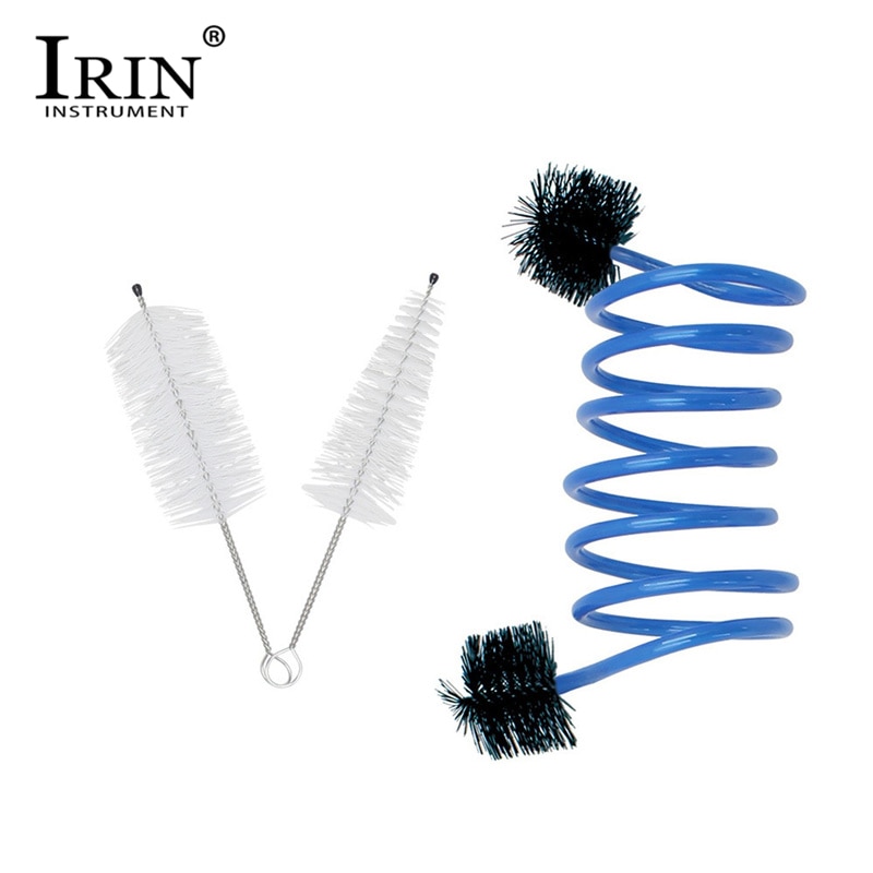 IRIN parti di tromba manutenzione pulizia kit di cura 3 spazzole spazzola per tromba per tromba accessori per strumenti in ottone