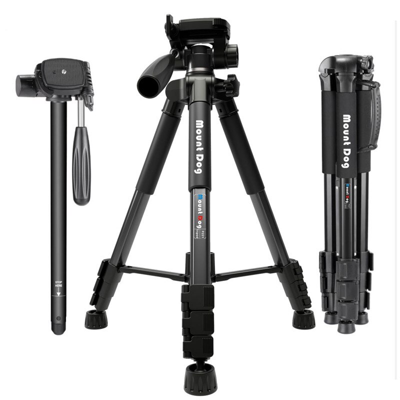 Mountdog lightweight Portable Travel Camera Tripod Monopod aluminum Ball Head compact for digital SLR DSLR camera: Default Title