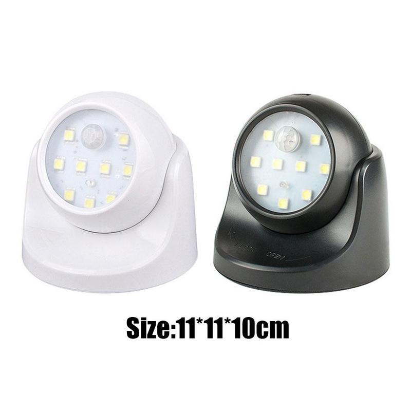 360 Battery Power Motion Sensor Security LED Light | Garden Outdoor Indoor PIR