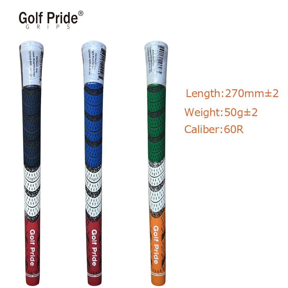 Original Golf Grips Patriot Grips Universal Rubber Golf Clubs Driver Woods Irons Wedges Grips 3 colors 10pcs/lot