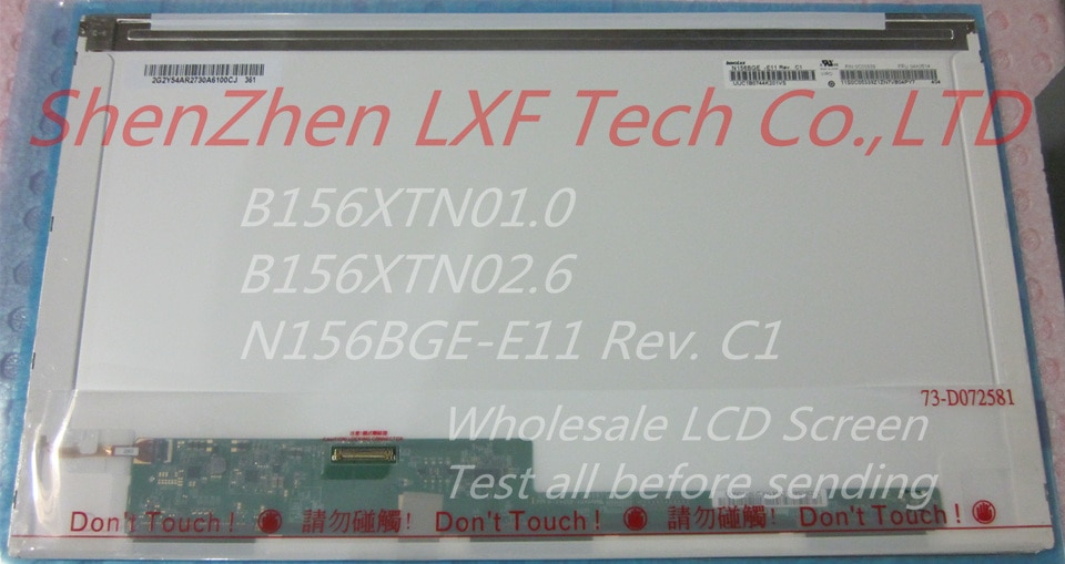 Original 15.6 "TELA LCD LED B156XTN01.0 B156XTN02.6 N156BGE-E11 CLAA156WA12 PARA ACER V3-551G Para Lenovo T540P E540 L540