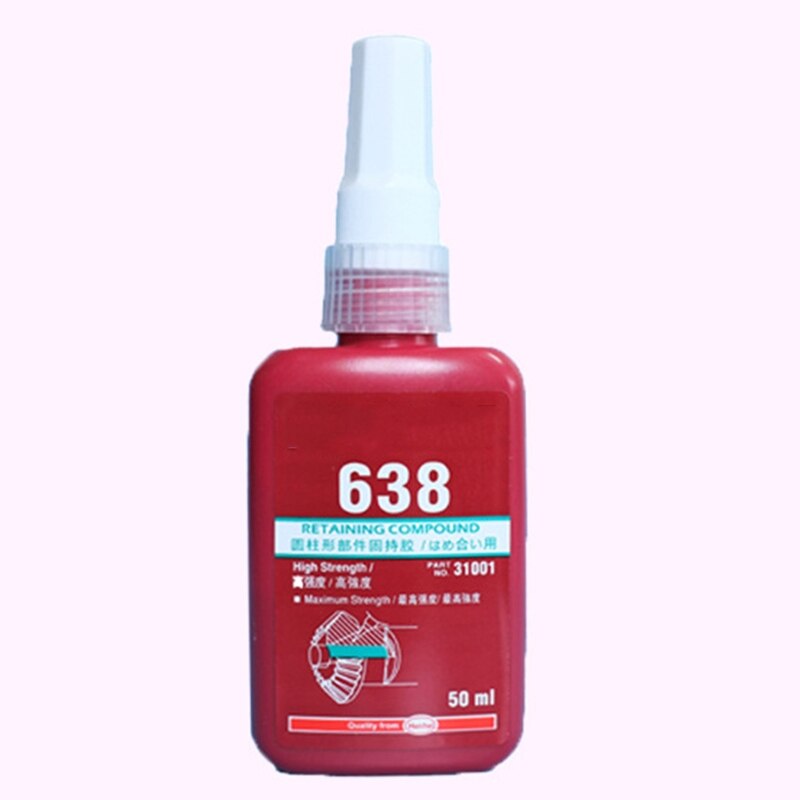 50Ml Hoge Sterkte 638 Anaërobe Lijm Cilindrische Kerende Lijm Cilinder Metalen Onderdelen Lager Vergrendeling Afdichting Lijm