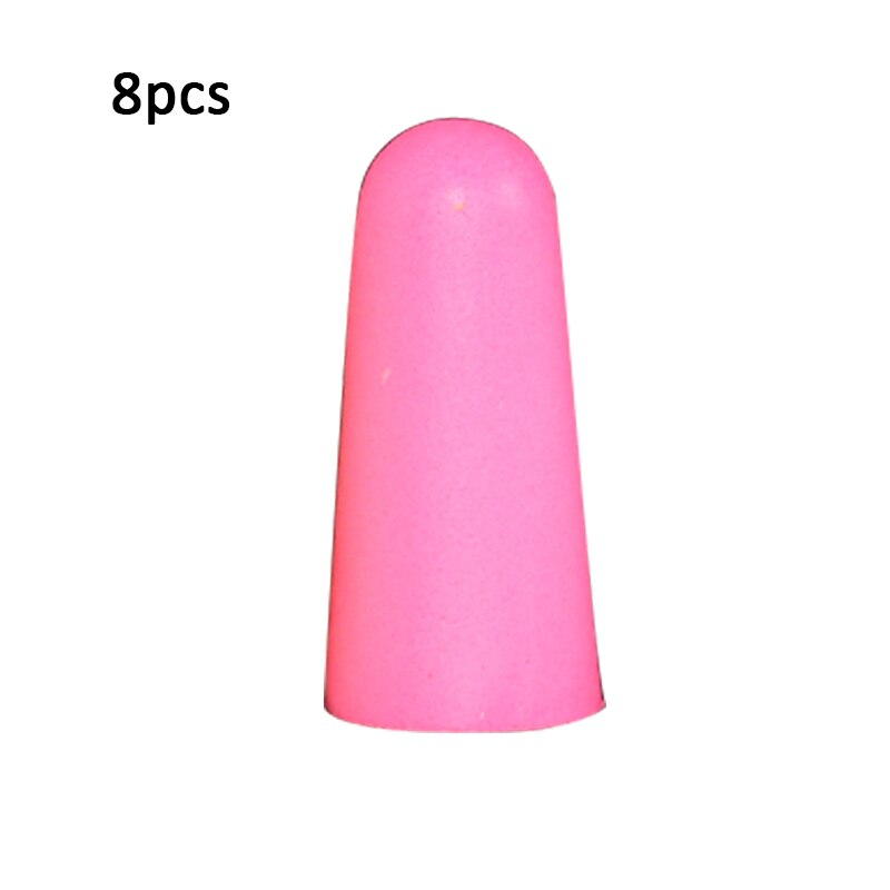 Silikon Schlafen Ohr Stecker Schallschutz Ohr Schutz Ohrstöpsel Anti-Lärm Stecker für Reise Silikon Weiche Lärm Reduktion: Rosa 8Stck