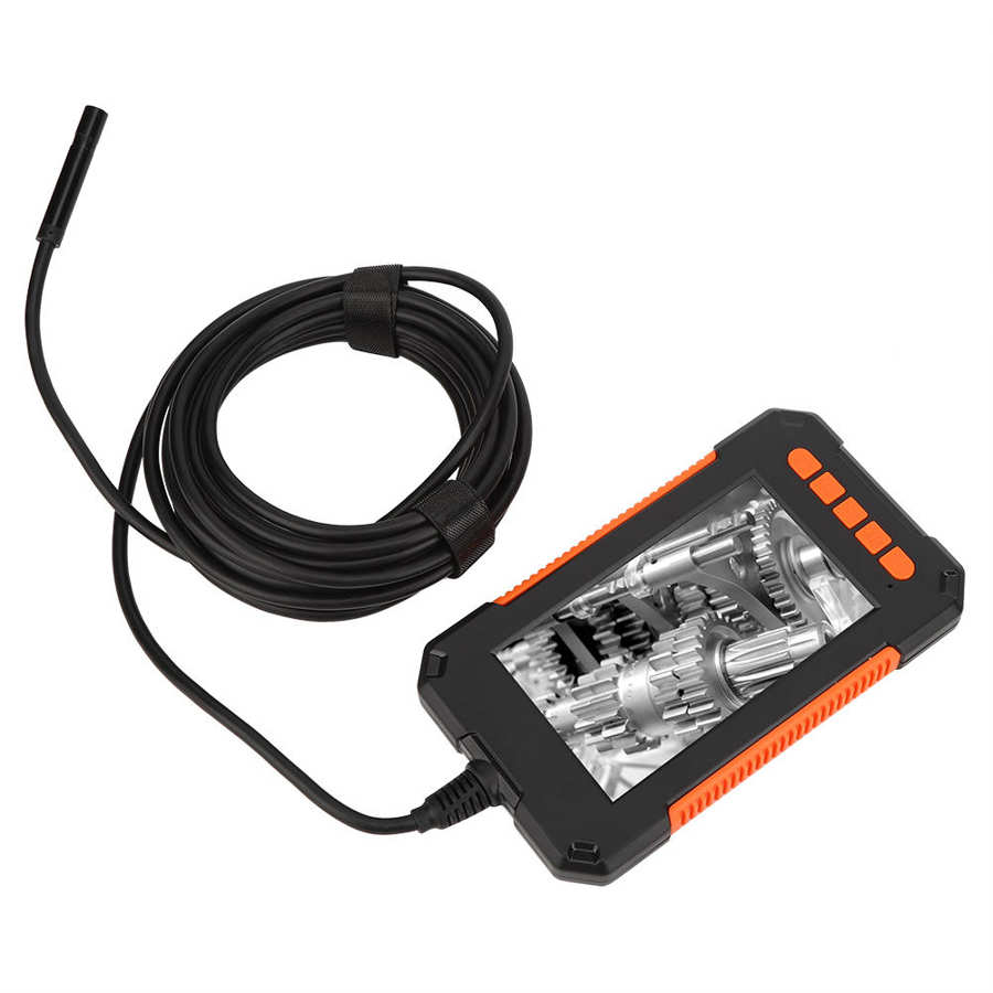 Industrial Endoscope 4.3in Screen 1080P Borehole Inspection Camera Waterproof Snake Camera with 8 LED Light 8mm Probe Diameter