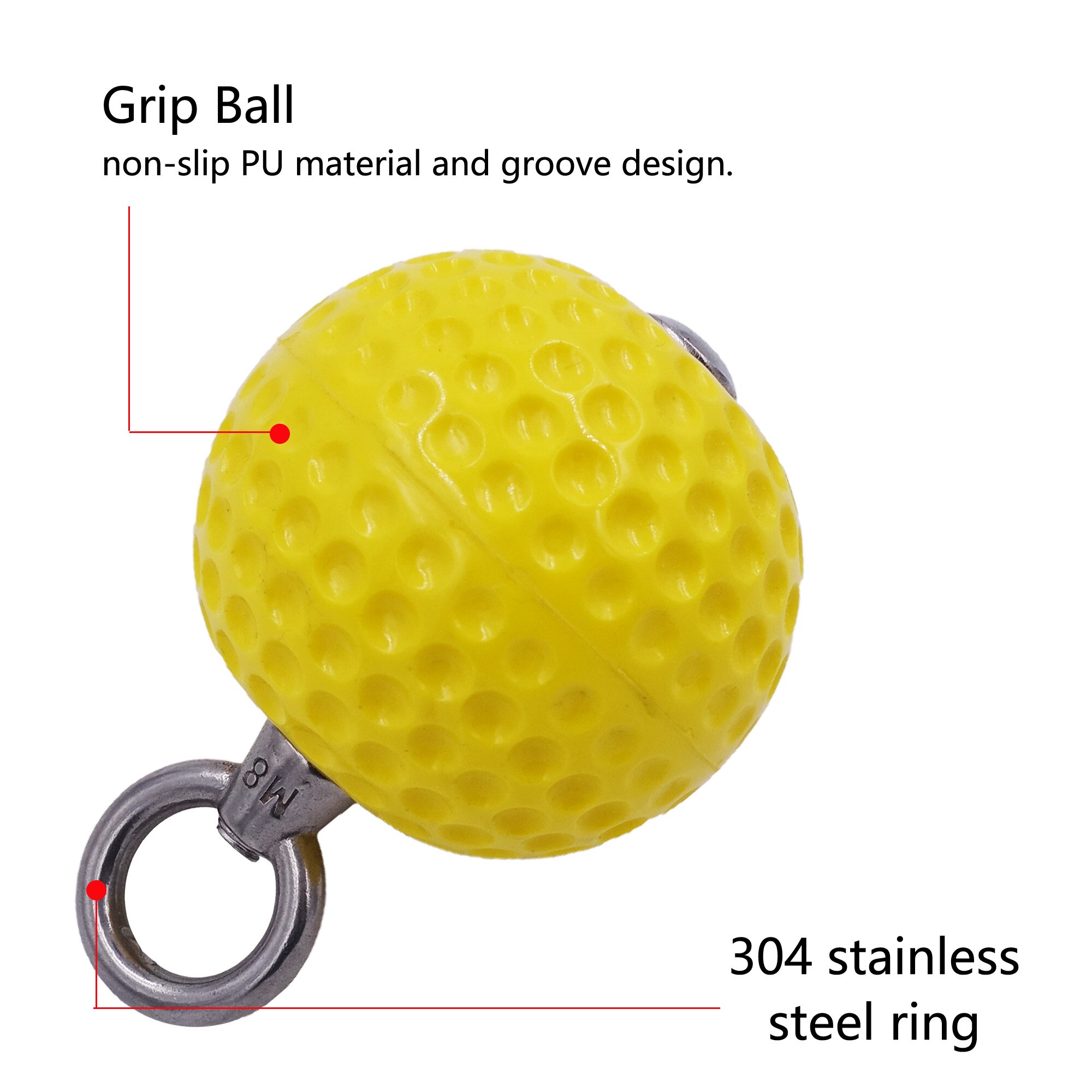 Hand Grip Strength Trainer Non-Slip Pull Up Ball Climbing Power Grip Strength Hand Exerciser Fitness Bouldering Hold Workout